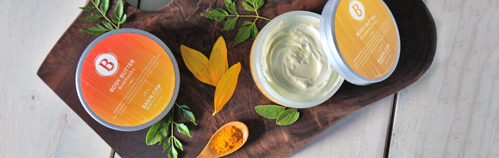 Superfood Skincare | Kombucha & Turmeric Body Butter | Basin