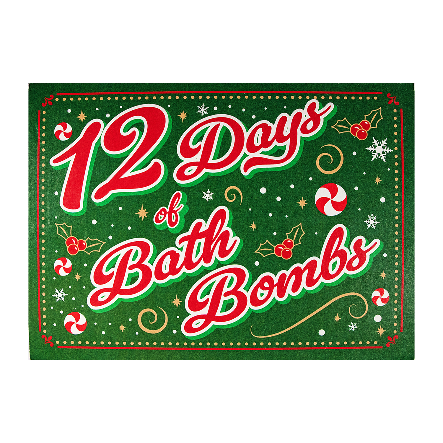 12 Days of Bath Bombs Gift Box (Limited Edition Jolly Green)