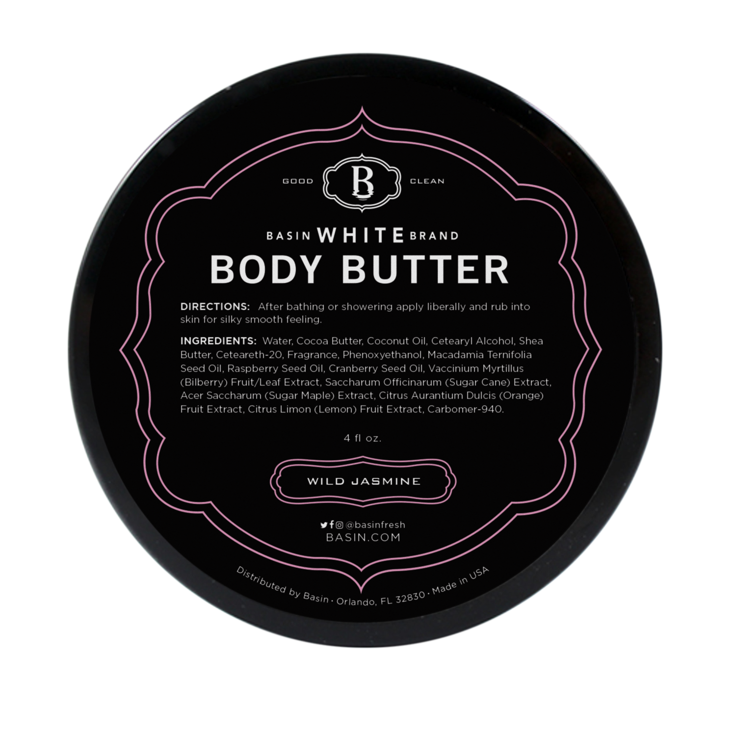 Wild Jasmine Body Butter (Basin White)