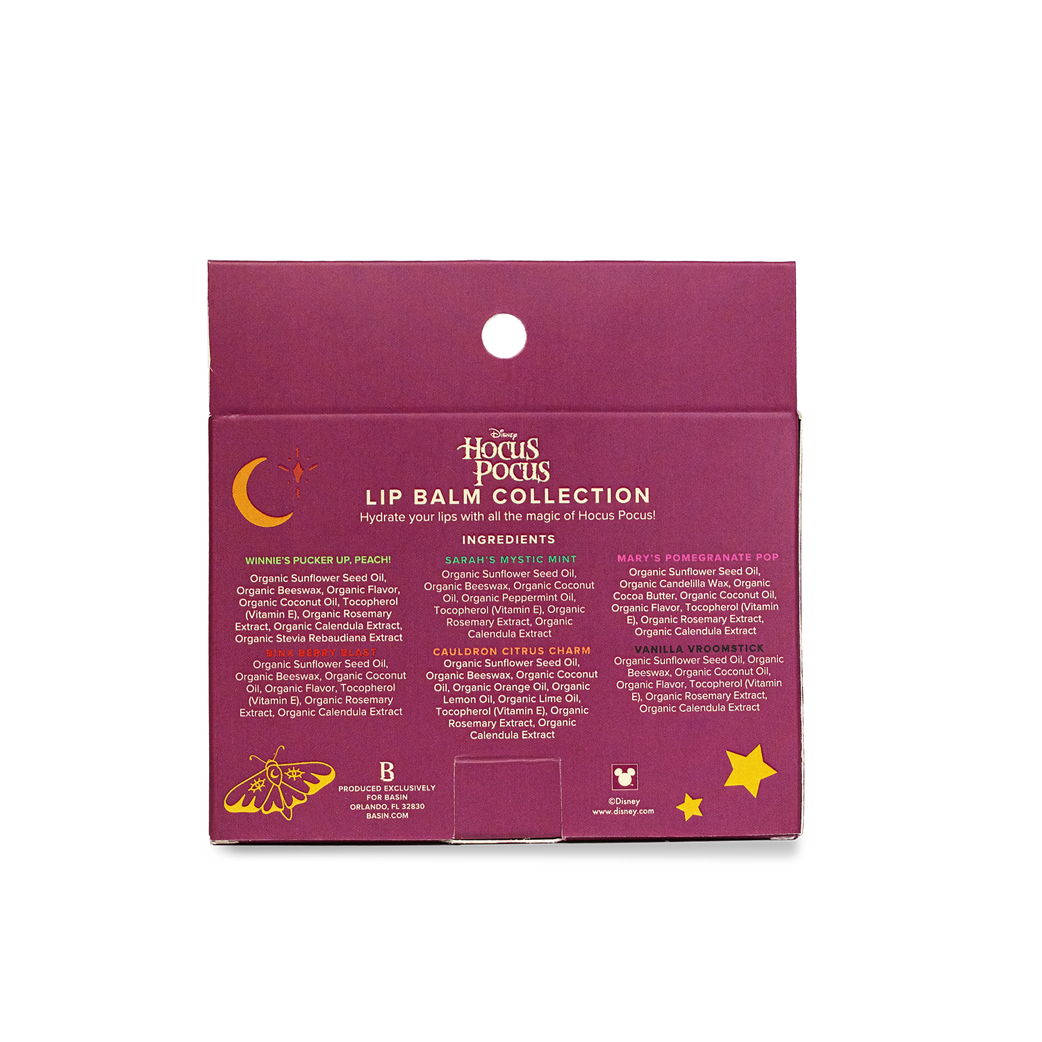 Disney Hocus Pocus Halloween Lip Balm Collection