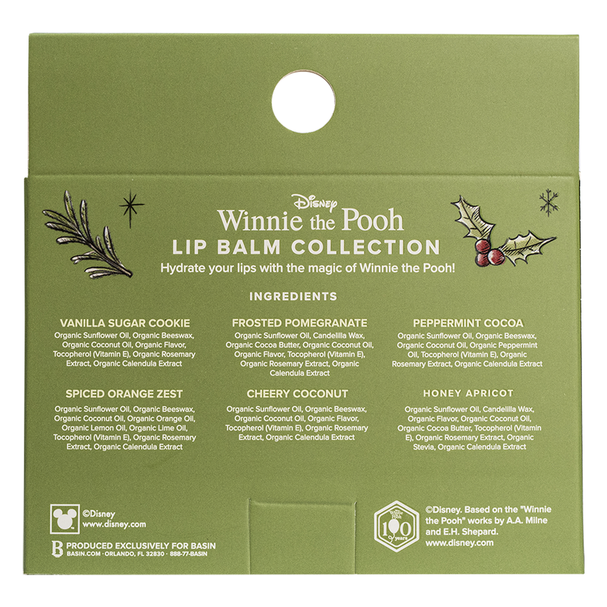 Disney Winnie the Pooh Holiday Lip Balm Collection