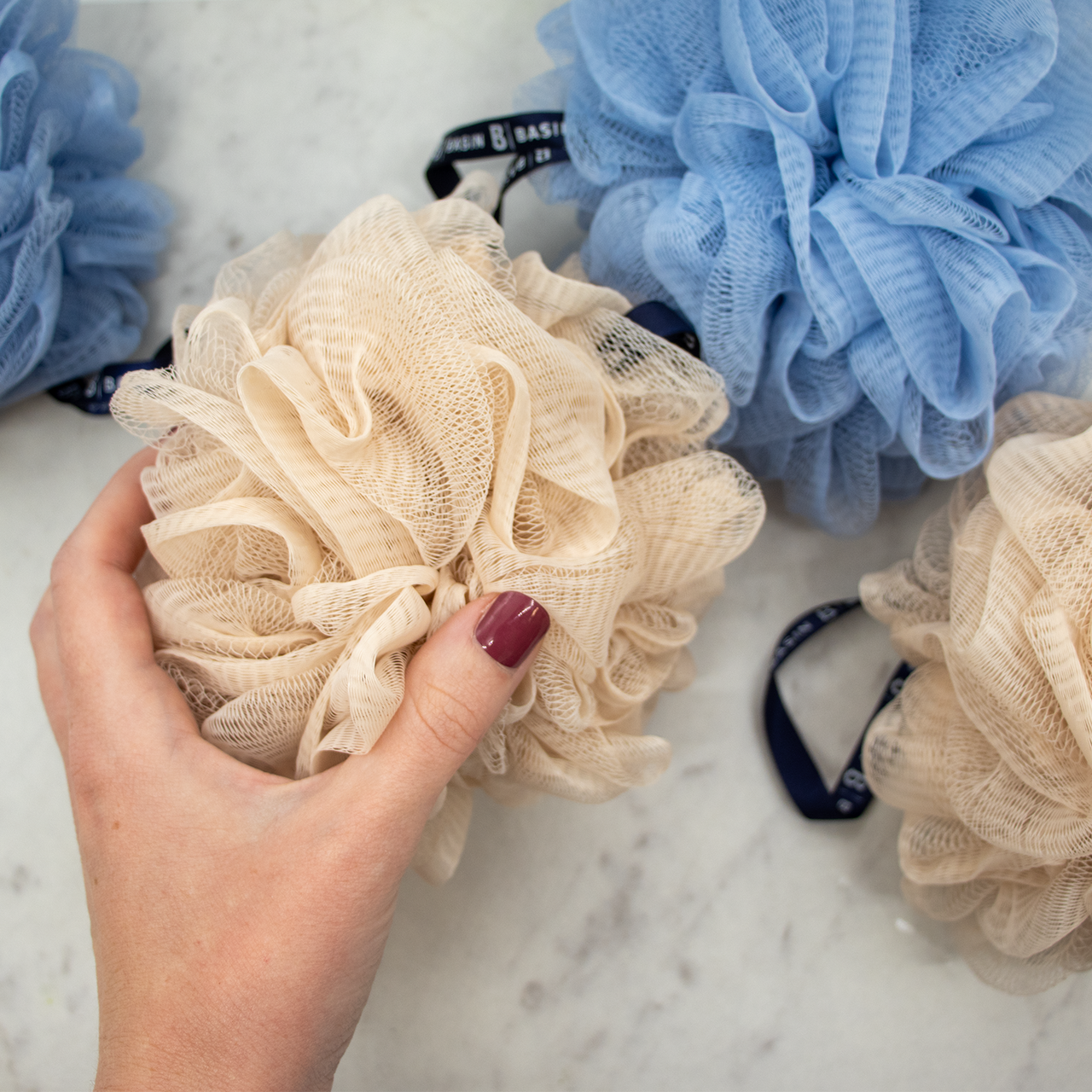 Blue Eco Loofah