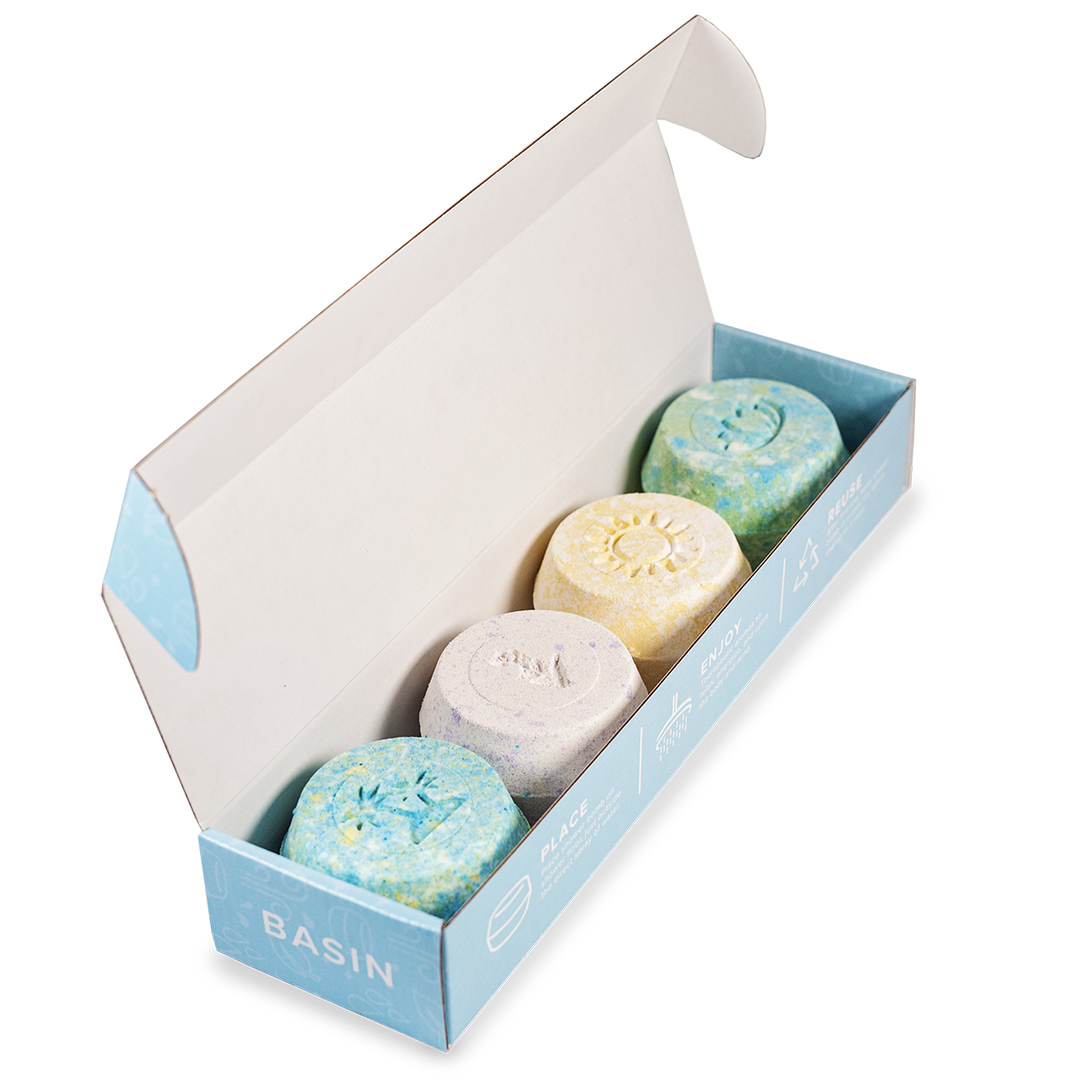 Basin Blue Christmas Shower Bomb Box