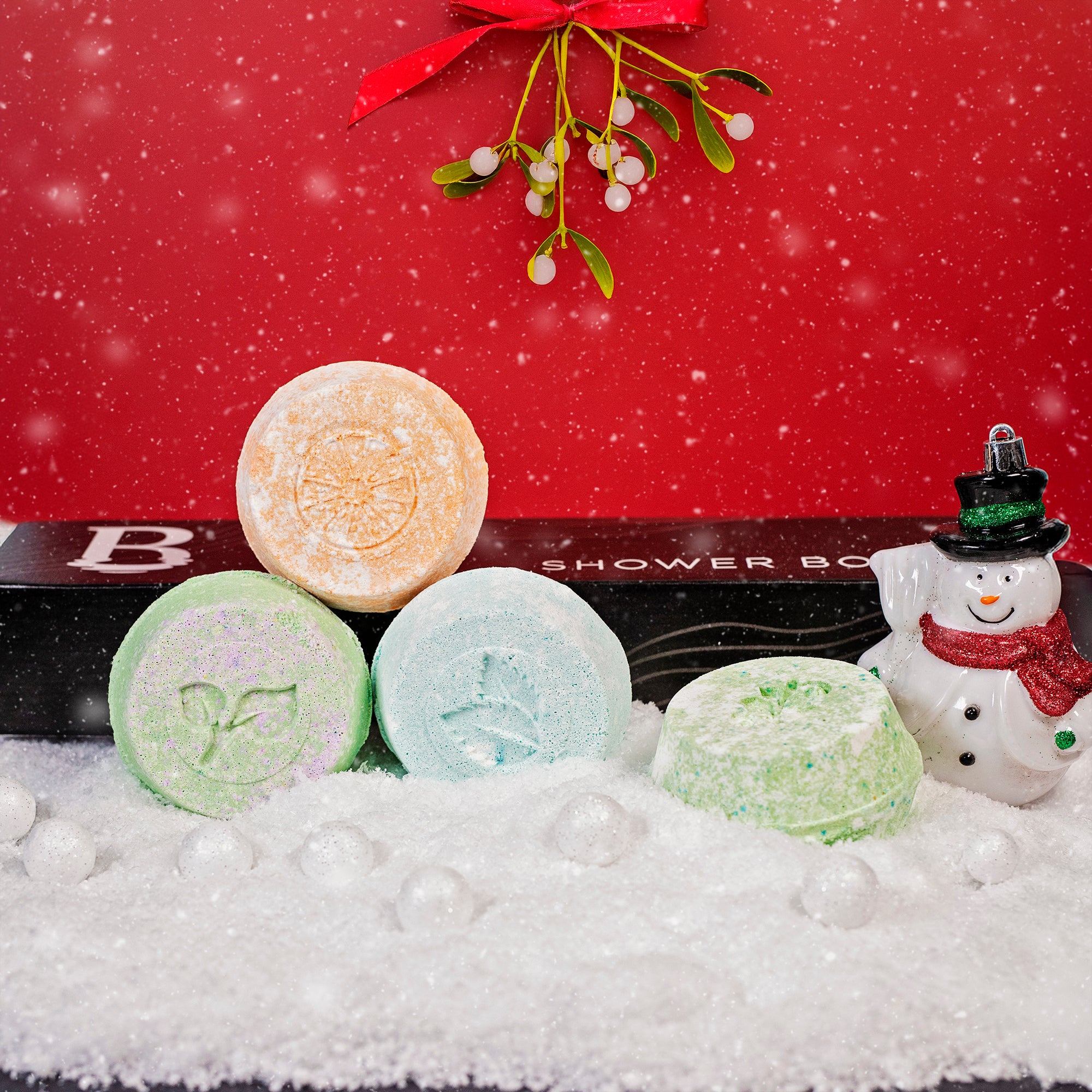 Basin White Christmas Shower Bomb Box