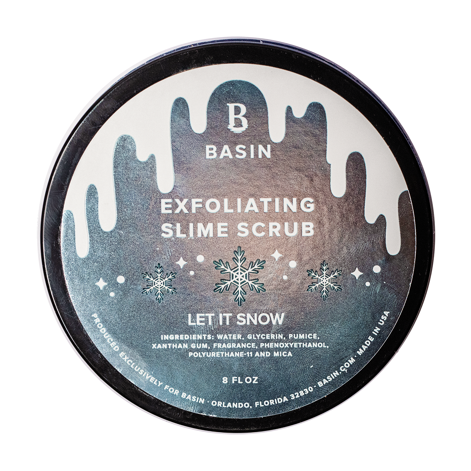 Let It Snow Slime Scrub