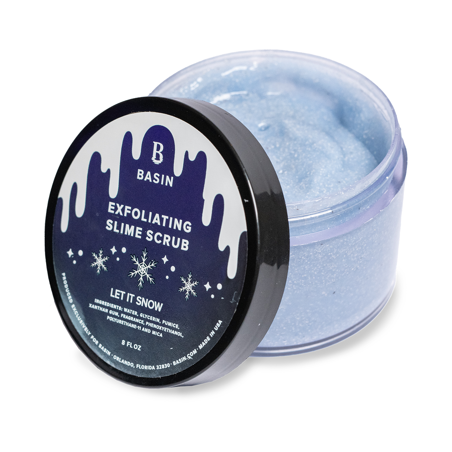 Let It Snow Slime Scrub