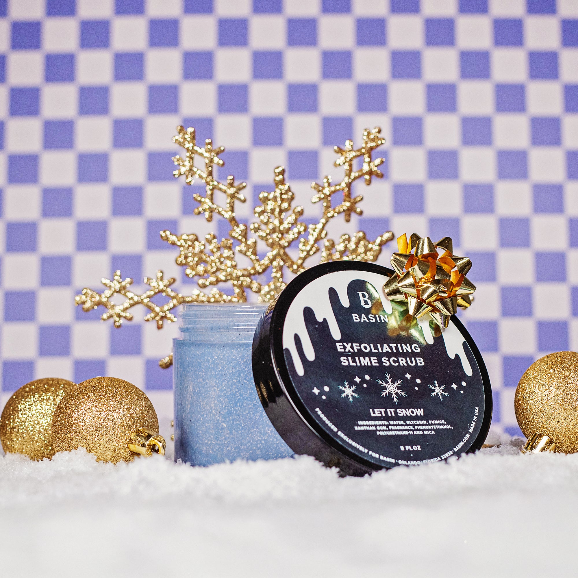 Let It Snow Slime Scrub