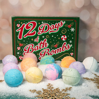 12 Days of Bath Bombs Gift Box (Limited Edition Jolly Green)