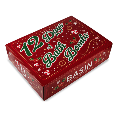 12 Days of Bath Bombs Gift Box (Limited Edition Merry Red)