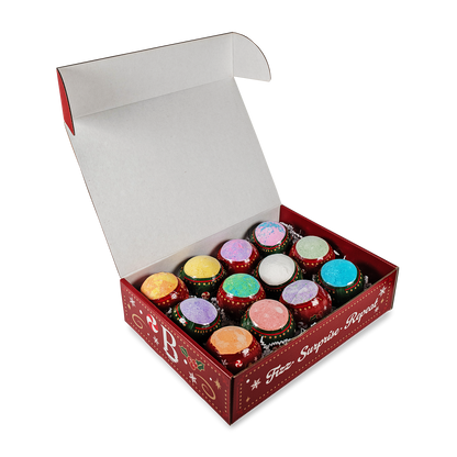 12 Days of Bath Bombs Gift Box (Limited Edition Merry Red)