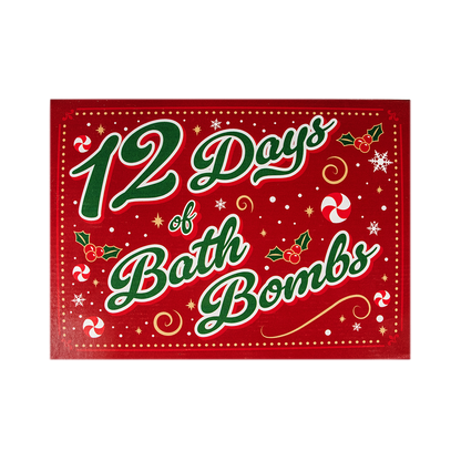 12 Days of Bath Bombs Gift Box (Limited Edition Merry Red)