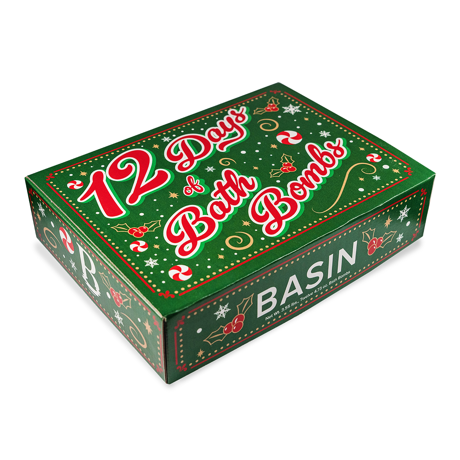12 Days of Bath Bombs Gift Box (Limited Edition Jolly Green)