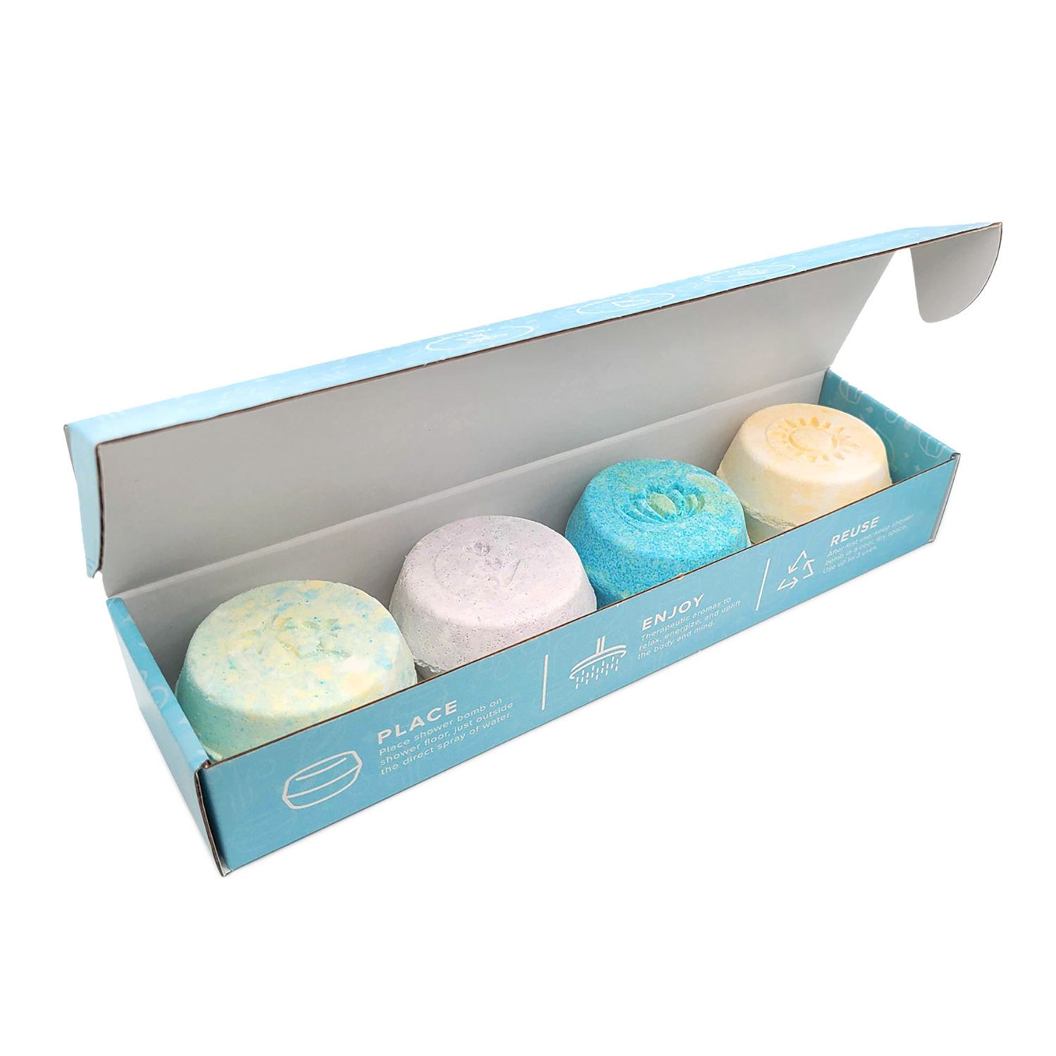 Basin Blue Christmas Shower Bomb Box
