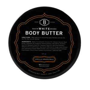 Vanilla Grapefruit Body Butter (Basin White)