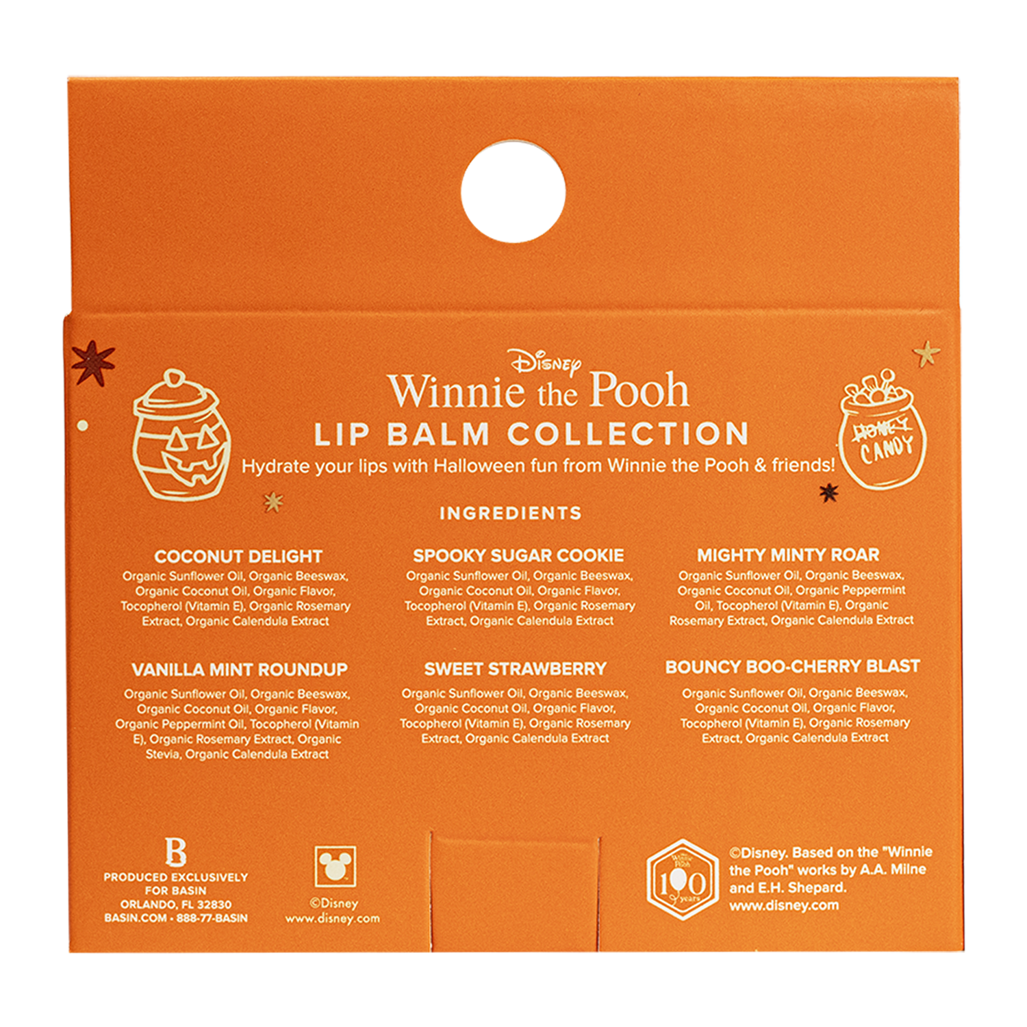 Disney Winnie the Pooh Halloween Lip Balm Collection