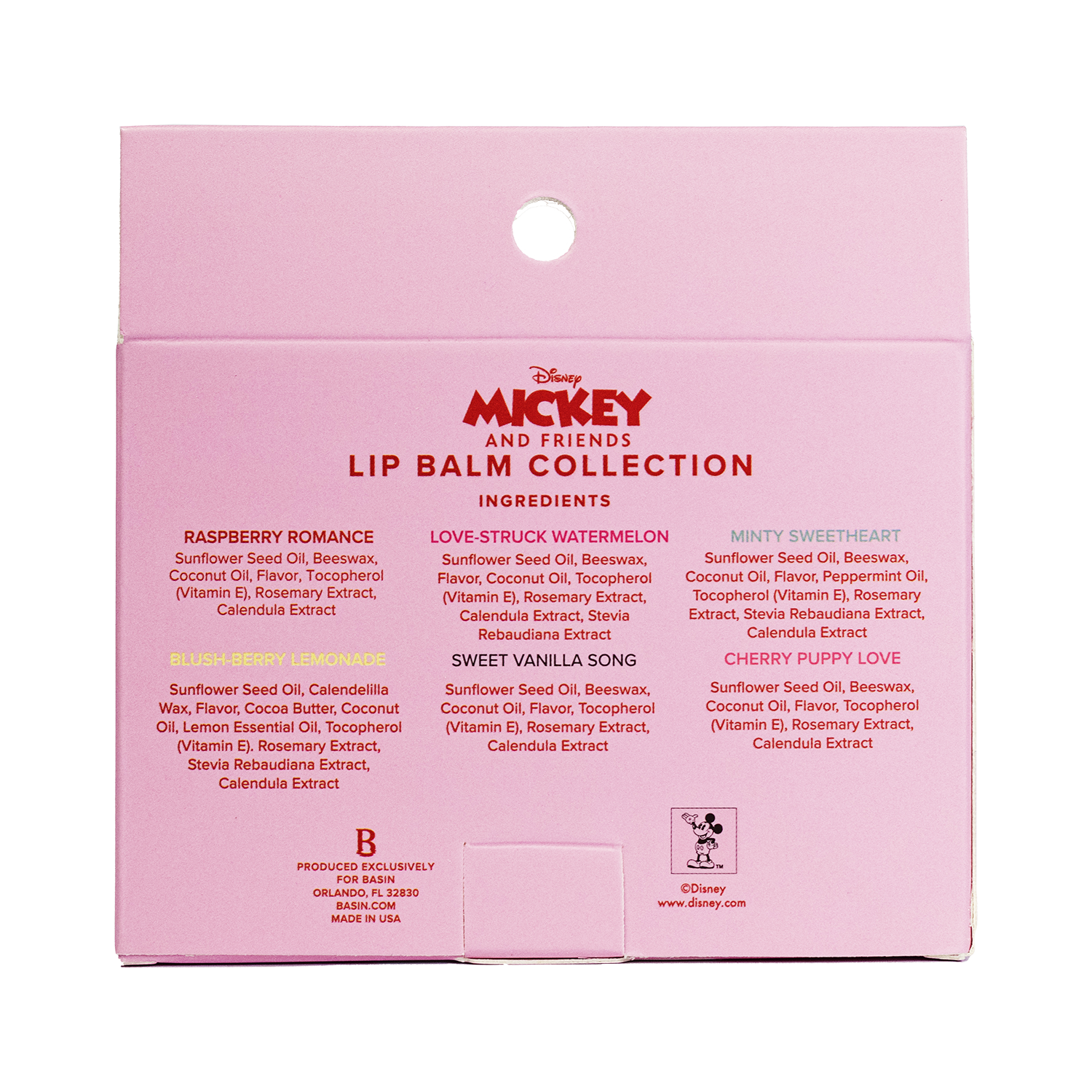 Disney Mickey and Friends Valentine's Day Lip Balm Collection