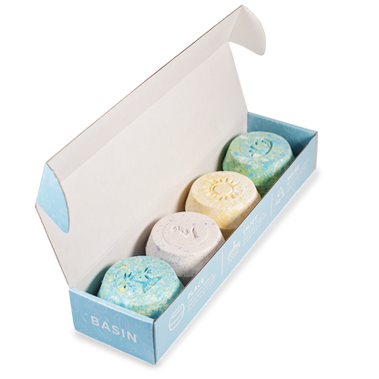 Basin Blue Christmas Shower Bomb Box