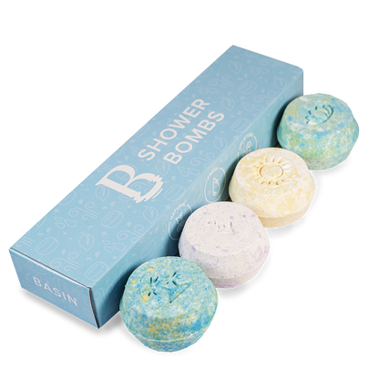 Basin Blue Christmas Shower Bomb Box