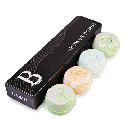 Basin White Christmas Shower Bomb Box