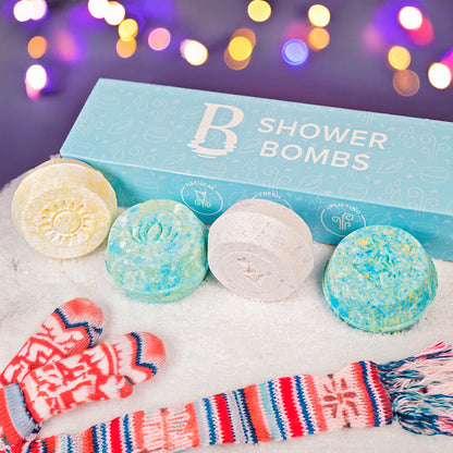 Basin Blue Christmas Shower Bomb Box