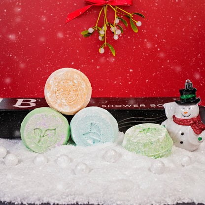 Basin White Christmas Shower Bomb Box