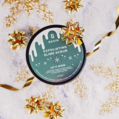 Let It Snow Slime Scrub